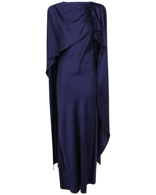 Jonathan Simkhai Blue "Izel" Cape Gown