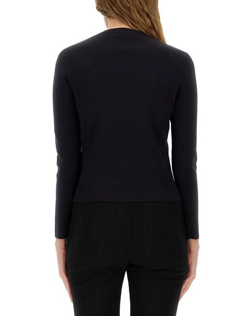 Max Mara Black Jersey With Logo
