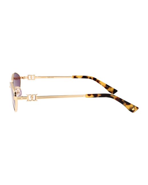 DSquared² Pink Rose Metal Sunglasses