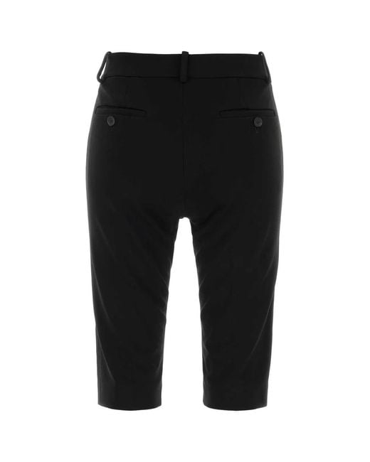 Magda Butrym Black Crepe Capri Pant