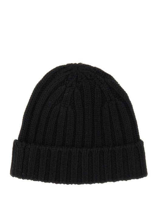 Aspesi Black Cappello Beanie