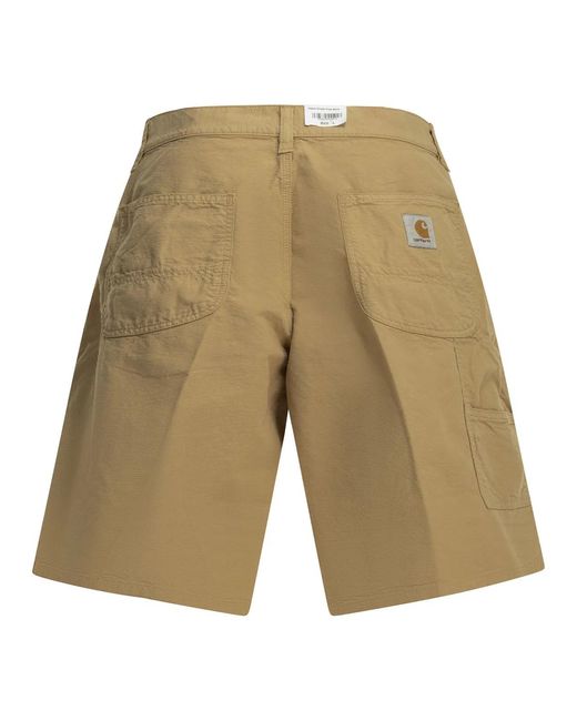 Carhartt Natural Walter Single Knee Utility Cotton Shorts for men
