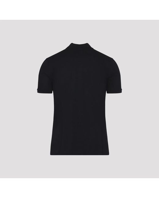 Givenchy Black Dark Cotton Polo for men