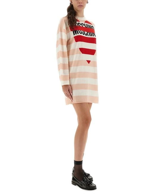 Moschino Red Wool Mini Dress