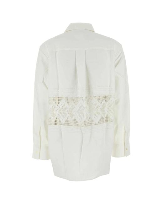 MARINE SERRE White Cotton Shirt