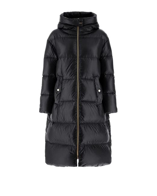 Herno Black Ultralight Long Jacket