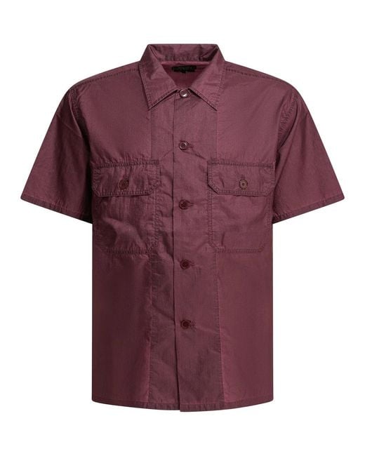 Beams Plus Red "Mil Sht" Casual Shirt for men