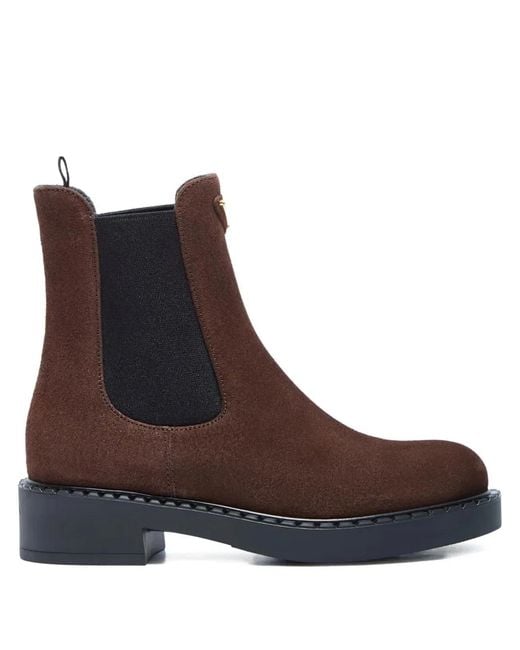 Prada Brown Stiefelette Chocolate