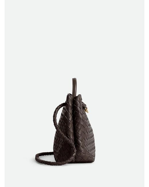 Bottega Veneta Black Intrecciato Leather Top Handle Knot Bag
