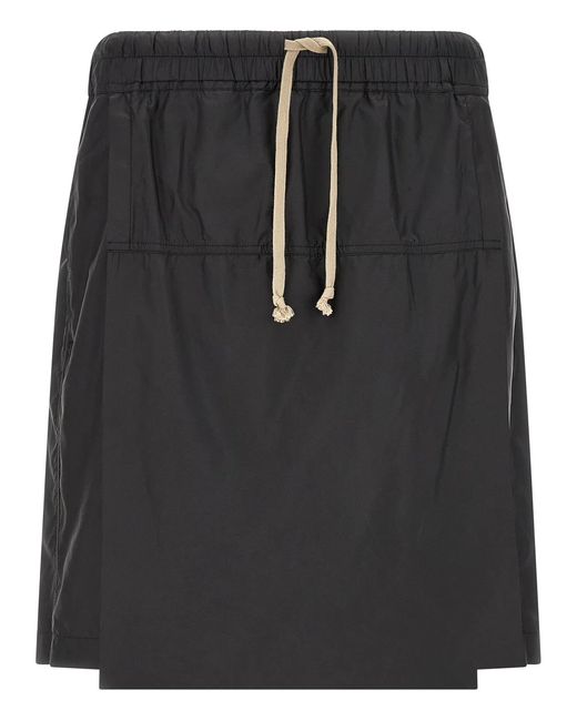 Rick Owens Black Moncler + 'Kiltshorts' Bermuda Shorts for men