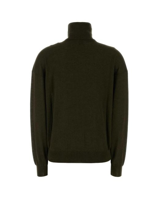 Saint Laurent Black Pull Col Roule