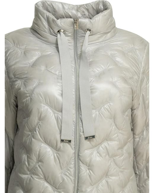 Herno Gray "Resort" Long Down Jacket