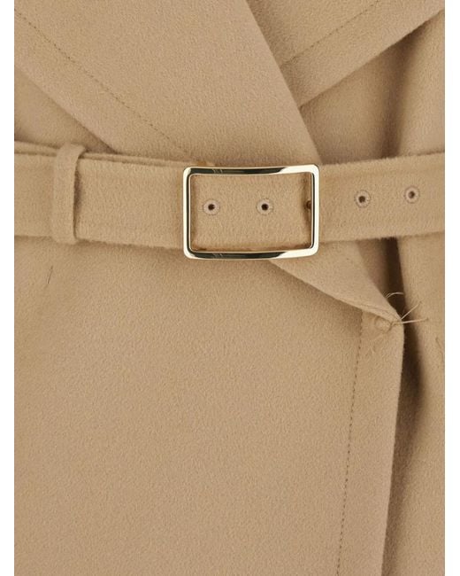 Max Mara Natural Short Wool Coat