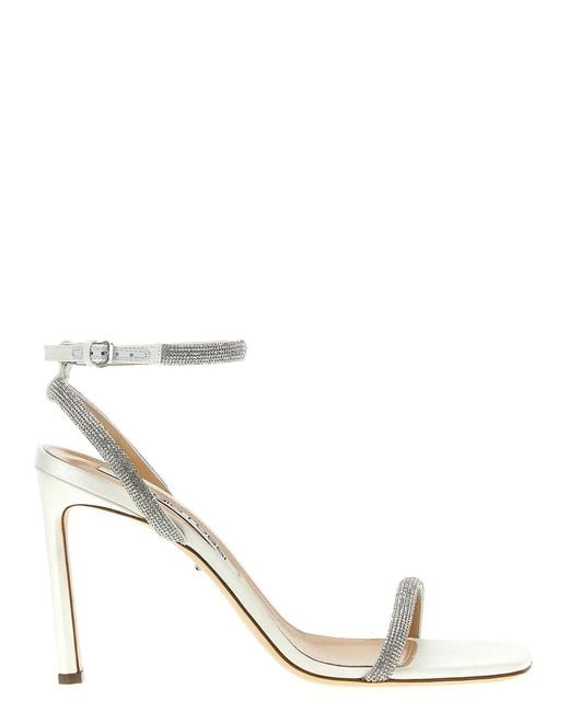 Sergio Rossi Metallic 'Bridal' Sandals