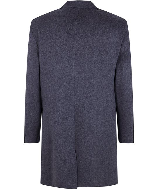 Tagliatore Blue Classic Coat for men