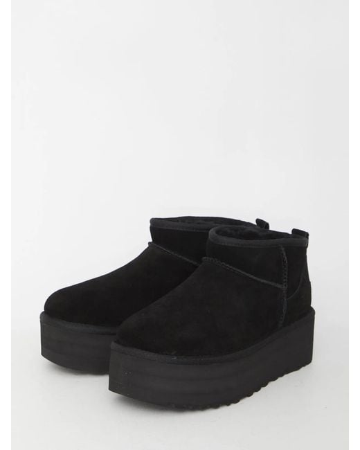 Ugg Black Classic Ultra Mini Platform