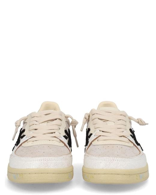Premiata White Sneaker "Bsktclad"
