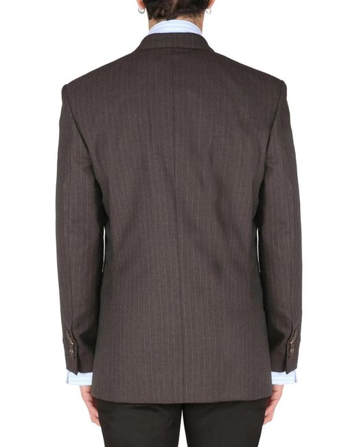 Gucci Gray Double-Breasted Jacket for men