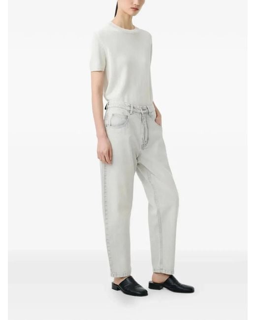 Studio Nicholson White Short Sleeve Top