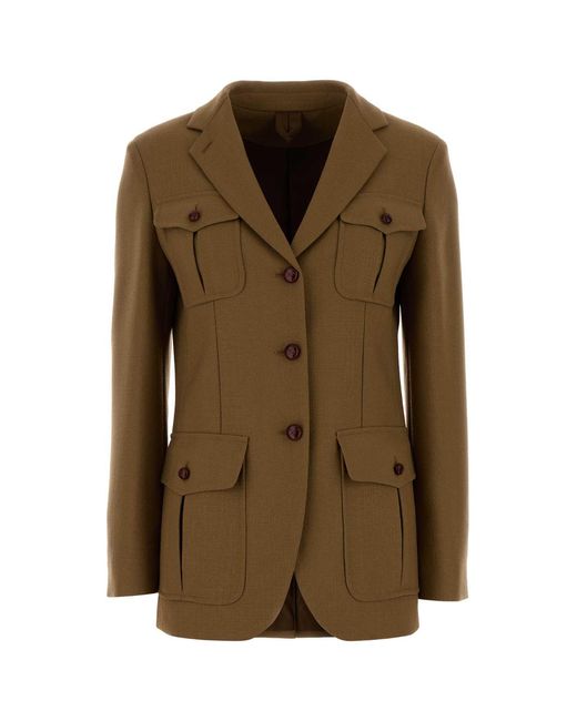 Max Mara Green Wool Locusta Blazer