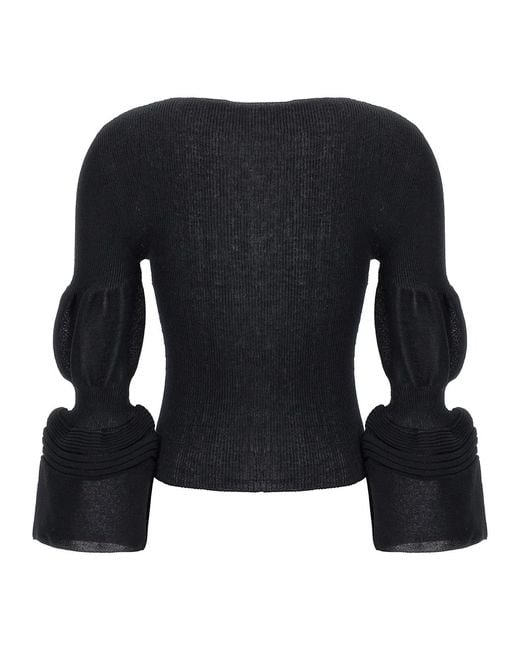 Issey Miyake Black 'Assemblage Branch' Top
