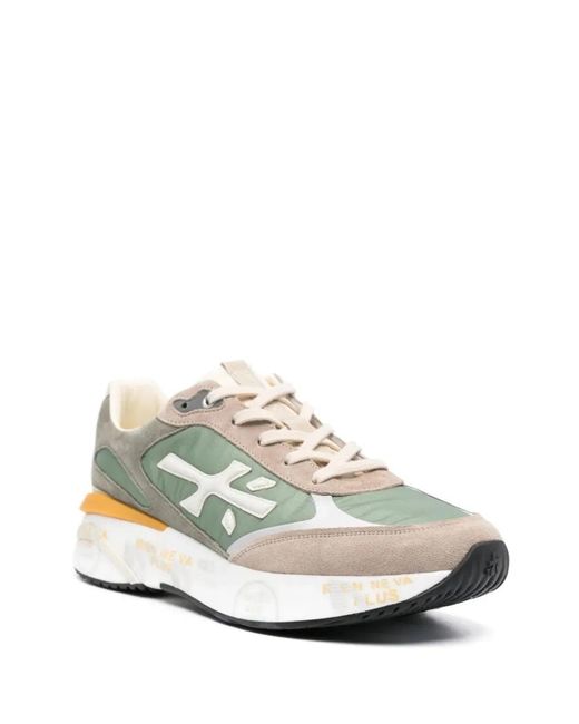 Premiata White Moerun Low-Top Sneakers for men