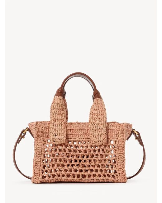 Chloé Metallic Mini Summer Banana East-West Tote Bag