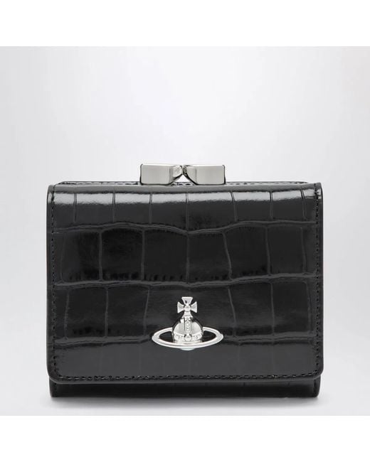 Vivienne Westwood Black Small Frame Wallet