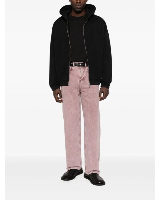 Autry Black Hooded Zip Front Sweater