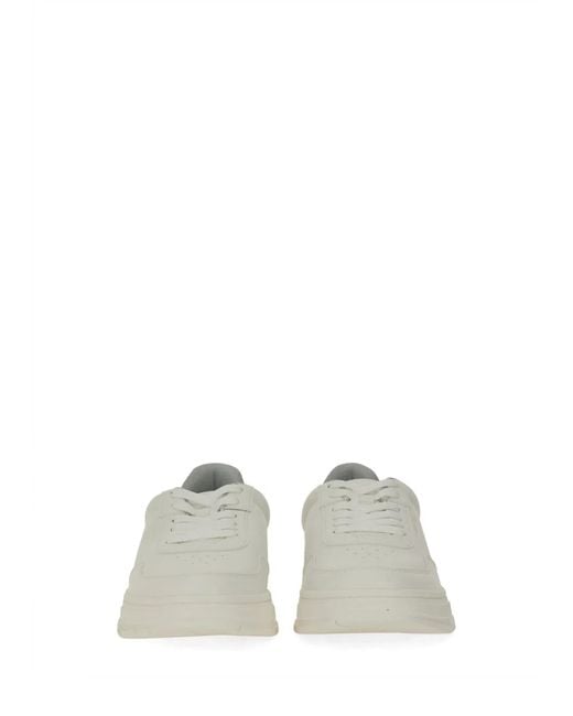 HUGO White Sneaker With Subtle Zigzag Detail for men