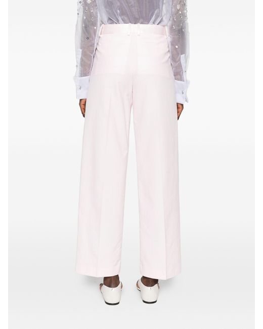 Forte_forte Pink Chic Viscose Cotton Pants
