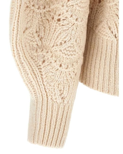 Zimmermann Natural 'Hypnotic Cable Knit' Sweater