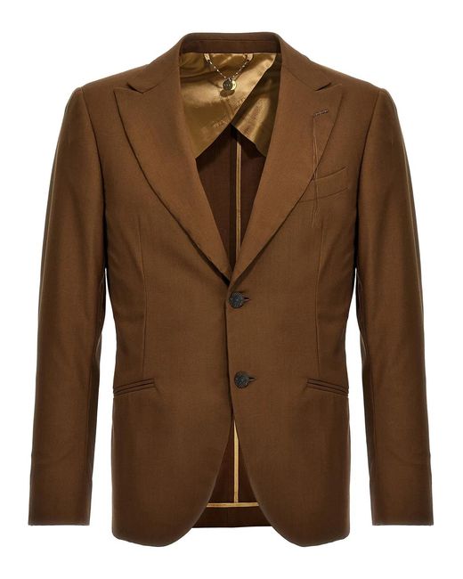 Maurizio Miri Brown 'Keanu' Blazer for men