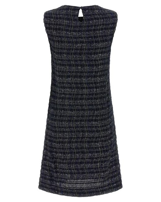 Missoni Blue Check Pattern Dress