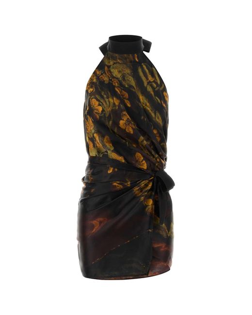 Dries Van Noten Black Silk Carfys Top