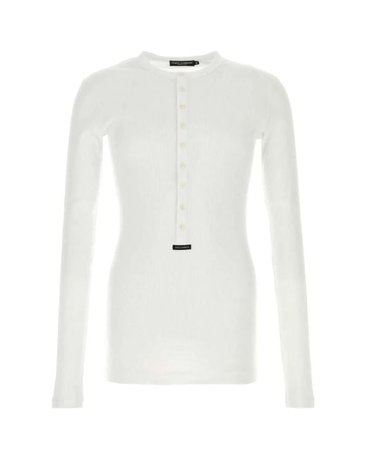 Dolce & Gabbana White Dolce & Gabbana Maglie for men