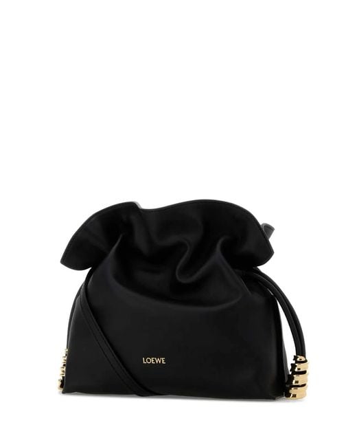 Loewe Black Flamenco Clutch Coil Mini