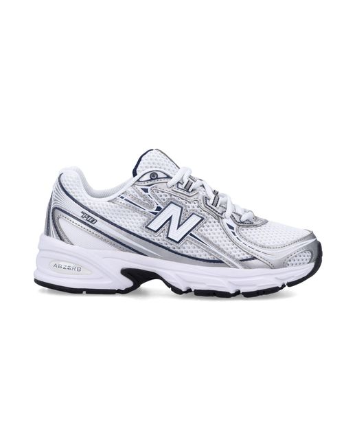 New Balance White 740 Sneakers And