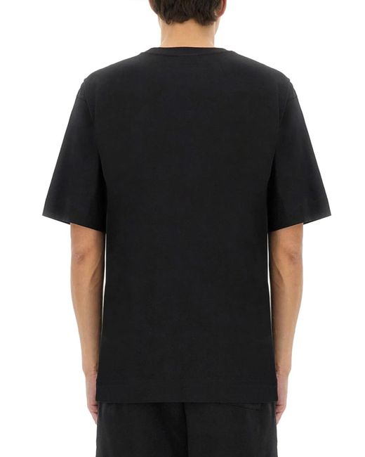 Dries Van Noten Black Cotton T-Shirt for men