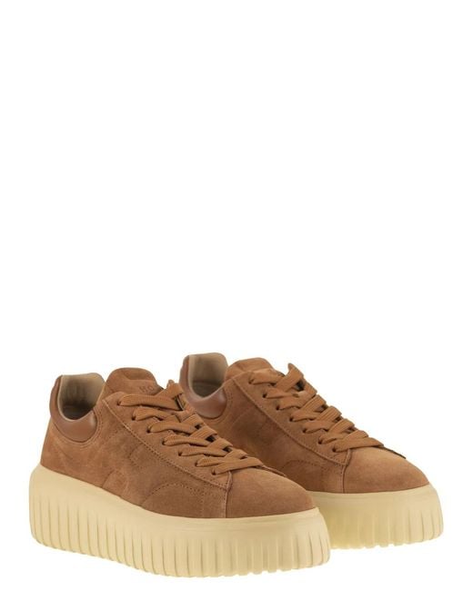 Hogan Brown H-Stripes