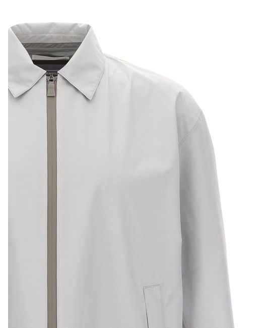 Herno Gray Windproof Jacket for men