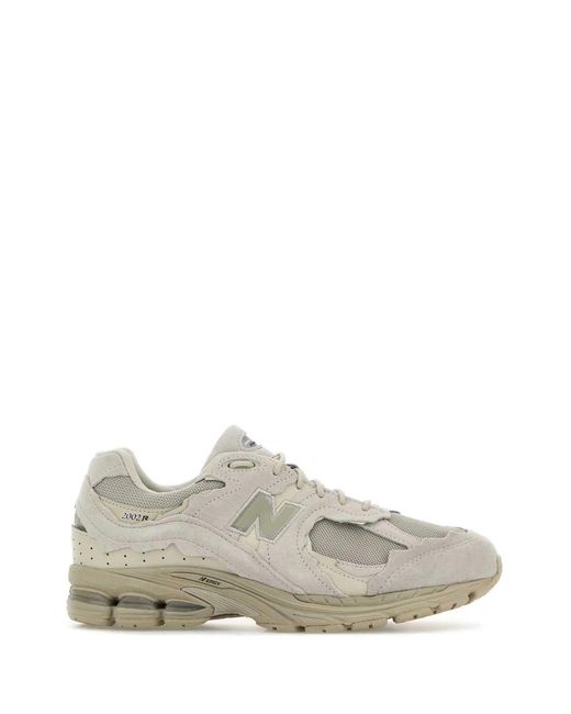 New Balance White Sand Suede And Mesh 2002Dx Protection Pack Sneakers for men