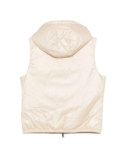 Moncler Natural Lansette Hooded Gilet