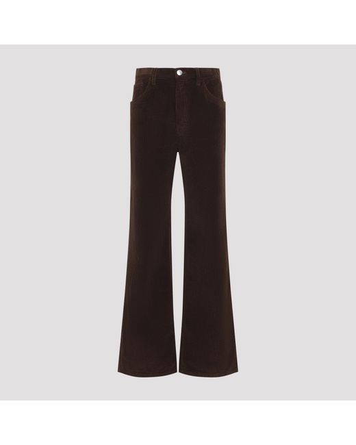 Marni Brown Sadelle Five Pocket Flared Leg Penats