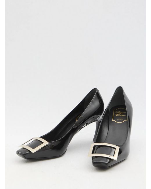 Roger Vivier Black Belle Vivier Trompette Pumps