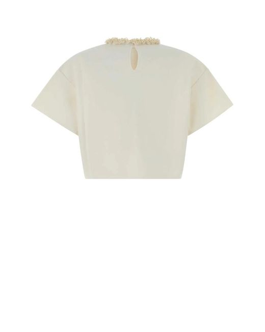 Givenchy White Top With Pearl Detailing