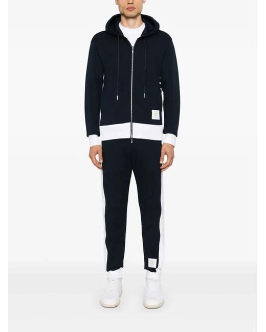 Thom Browne Navy Blue Cotton Sweatshirt for men