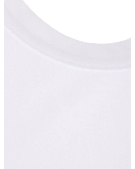 Comme des Garçons White Logo Jersey Tank Top