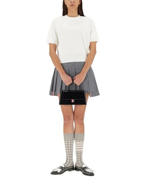 Thom Browne White Boxy Fit T-Shirt