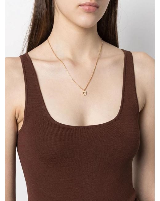 Ferragamo Metallic Gancini Crystal Necklace